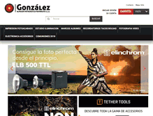 Tablet Screenshot of gonzalezalmacen.com